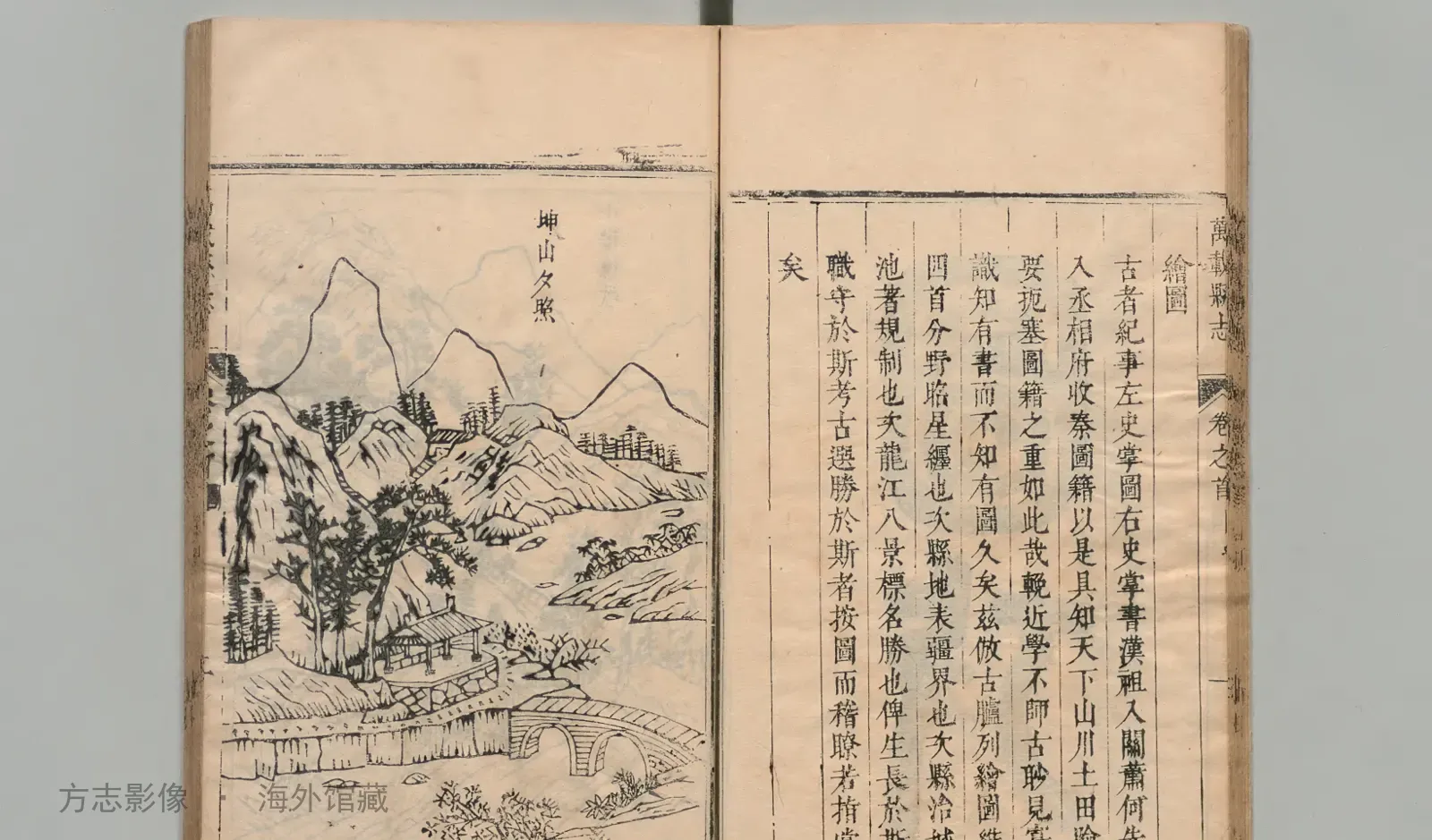 万载县志书影