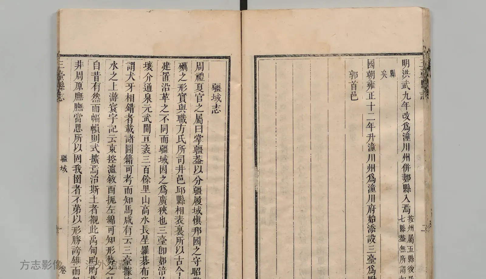 三台县志书影