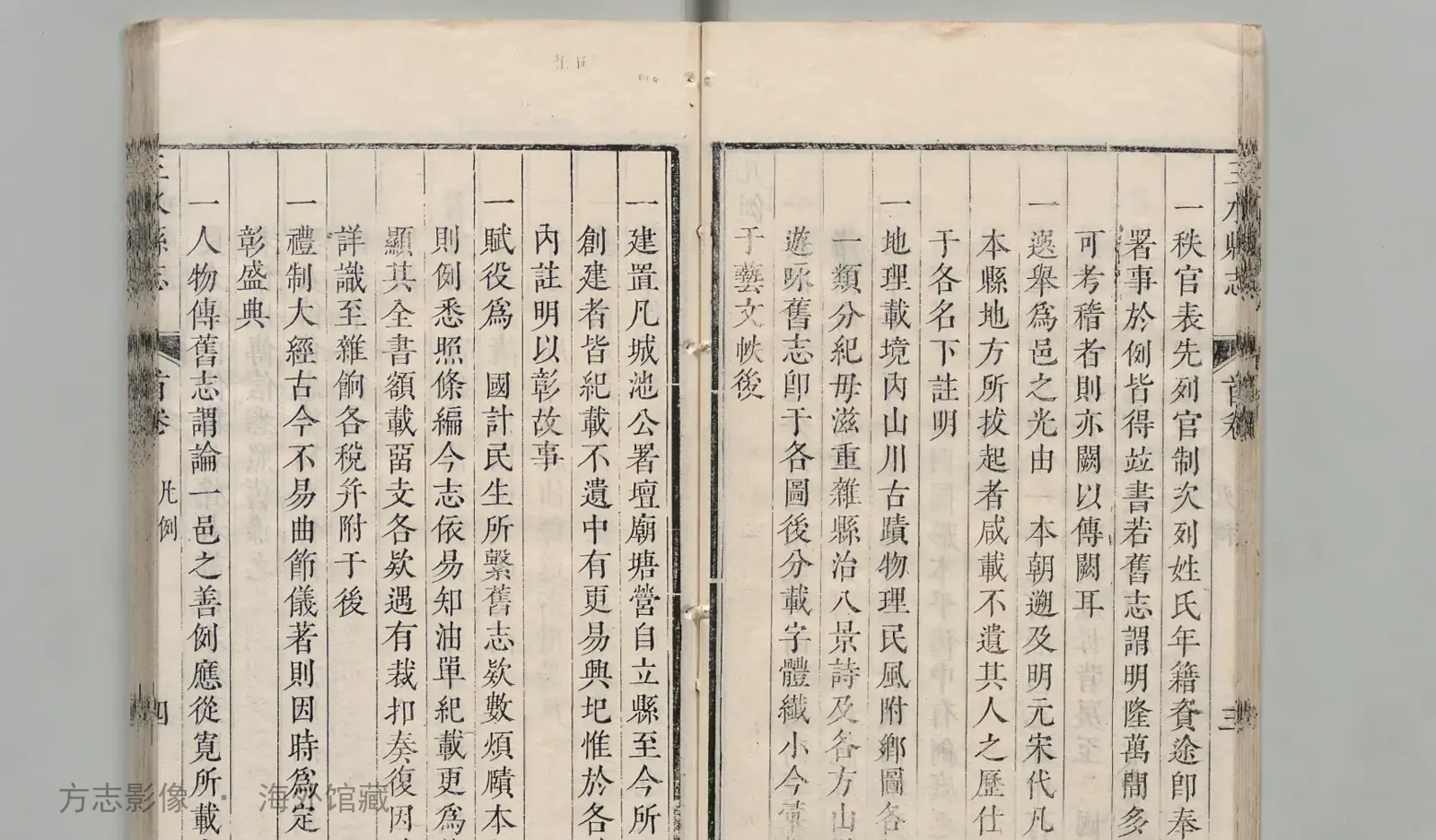 三水县志书影