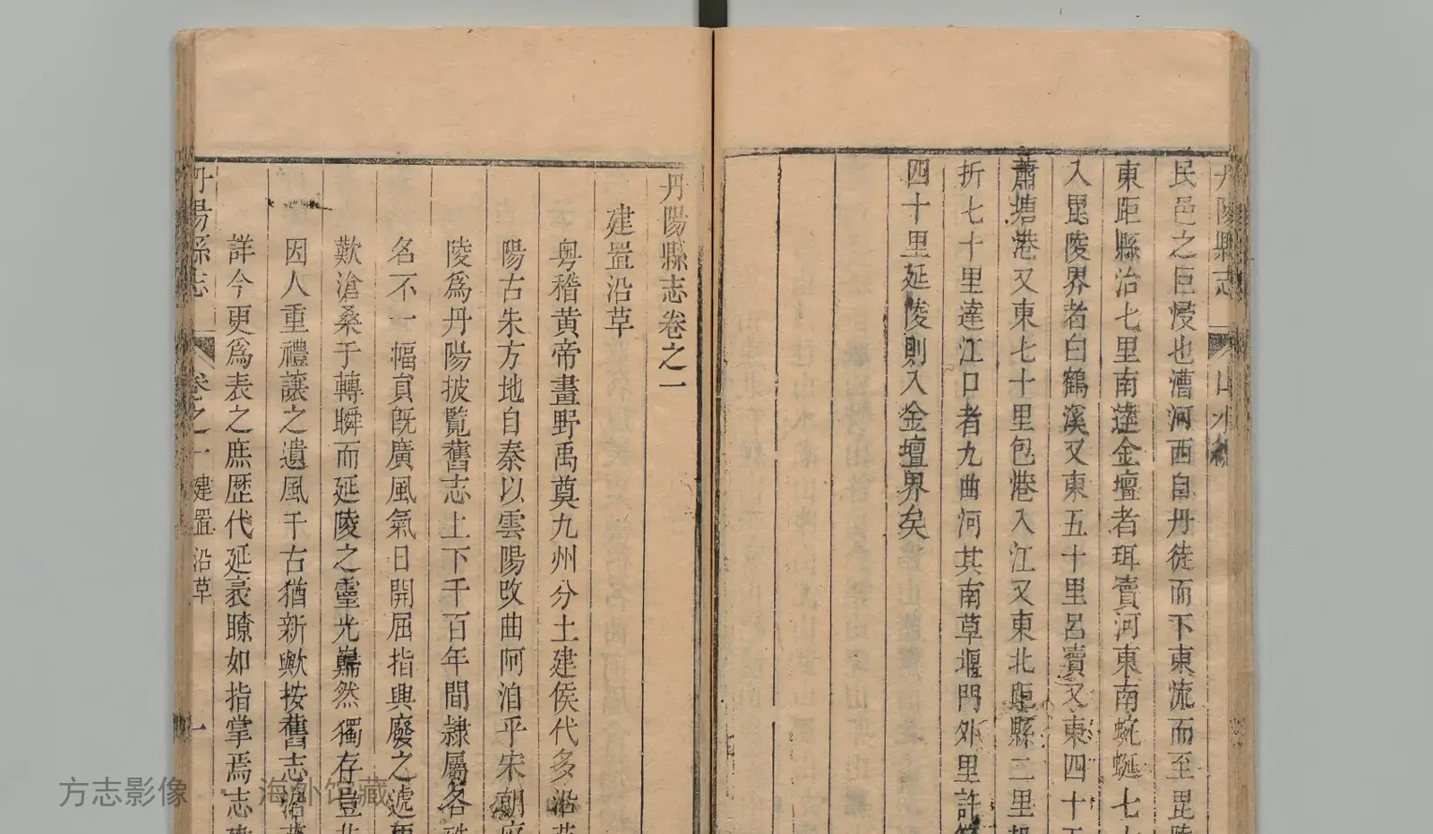 丹阳县志书影