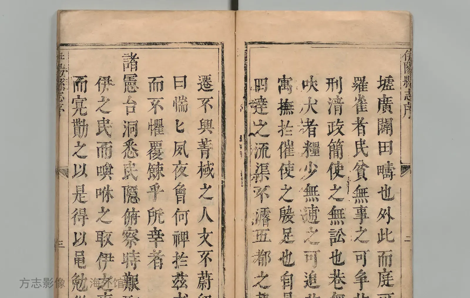 伊阳县志书影
