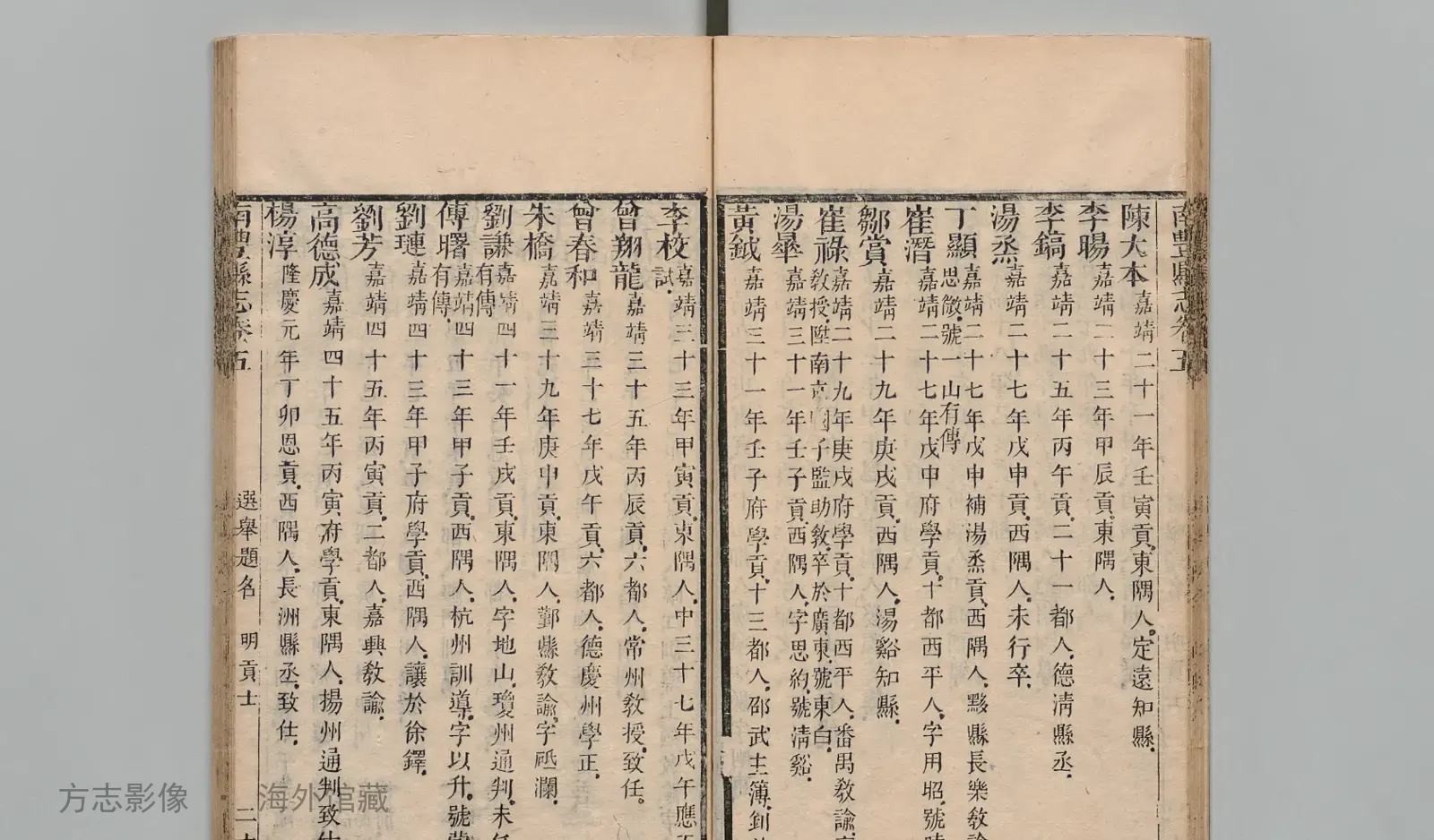 南丰县志书影