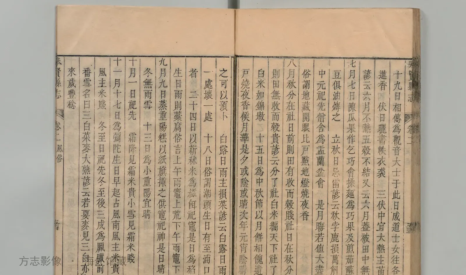 奉贤县志书影