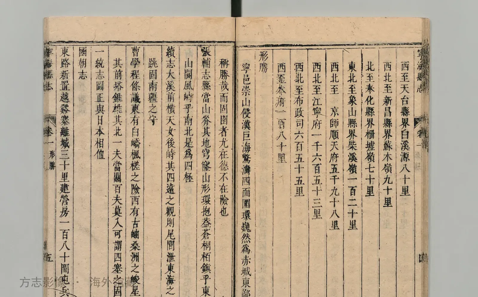 宁海县志书影
