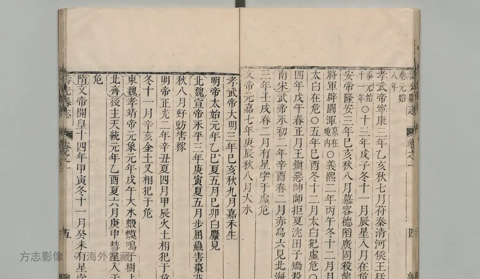 寿光县志书影