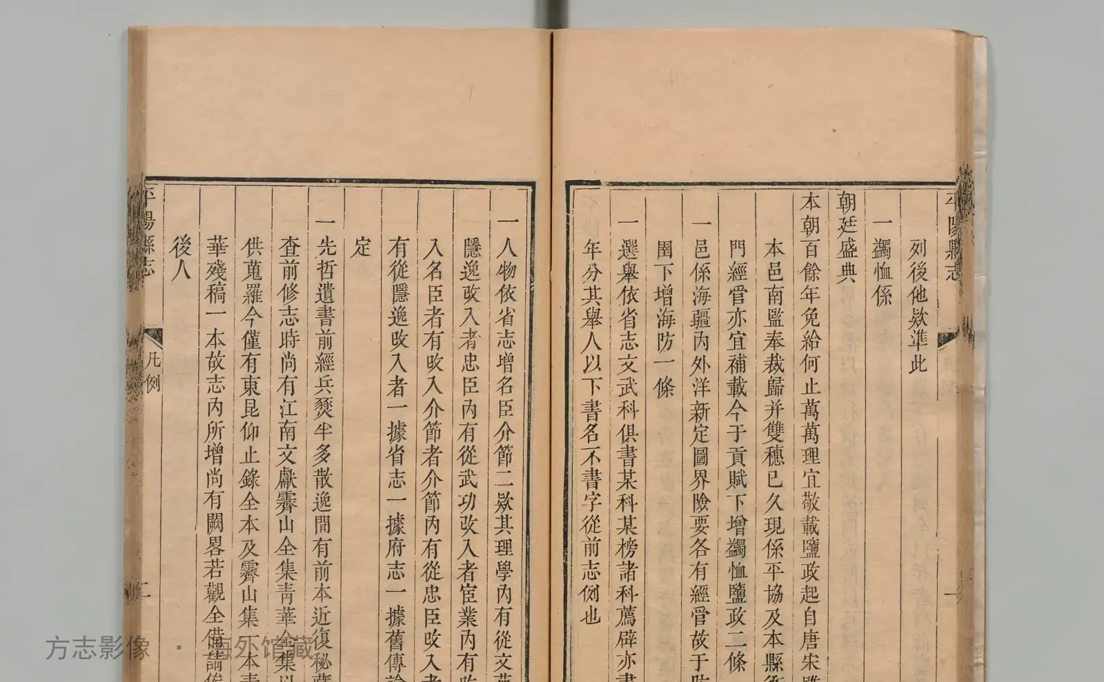 平阳县志书影