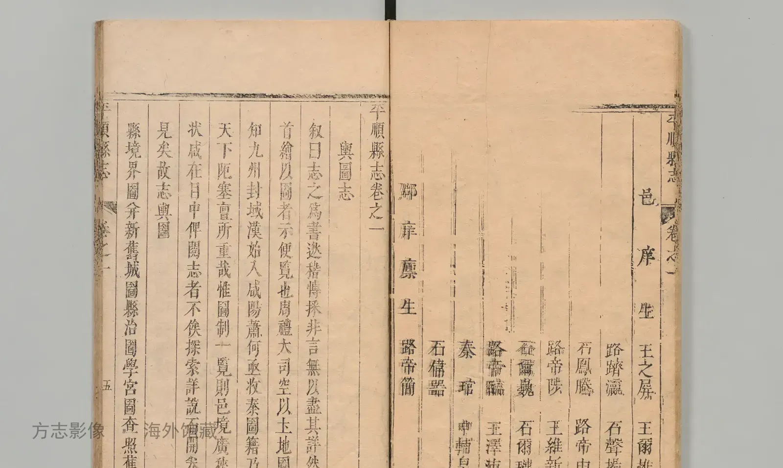 平顺县志书影