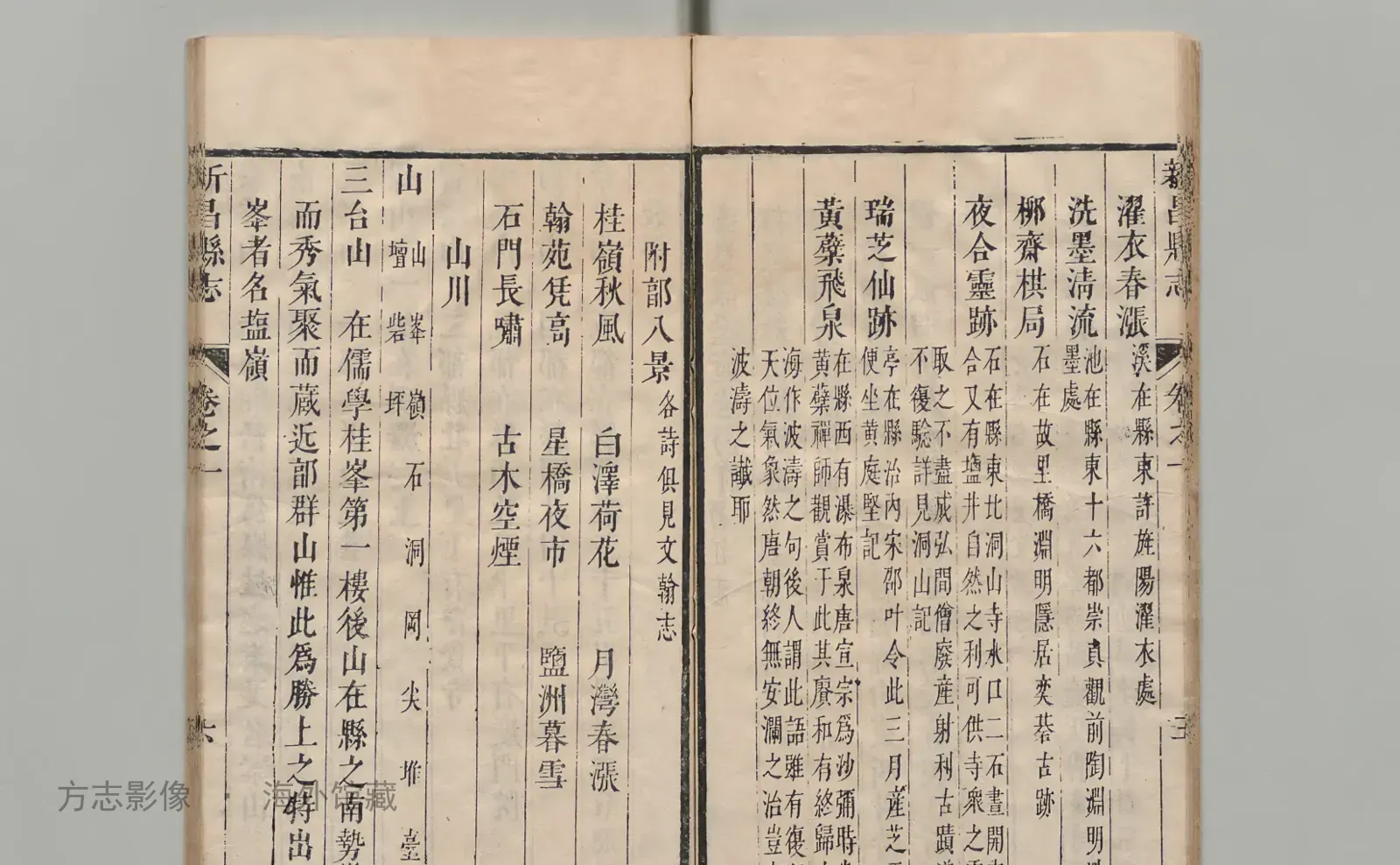 新昌县志书影