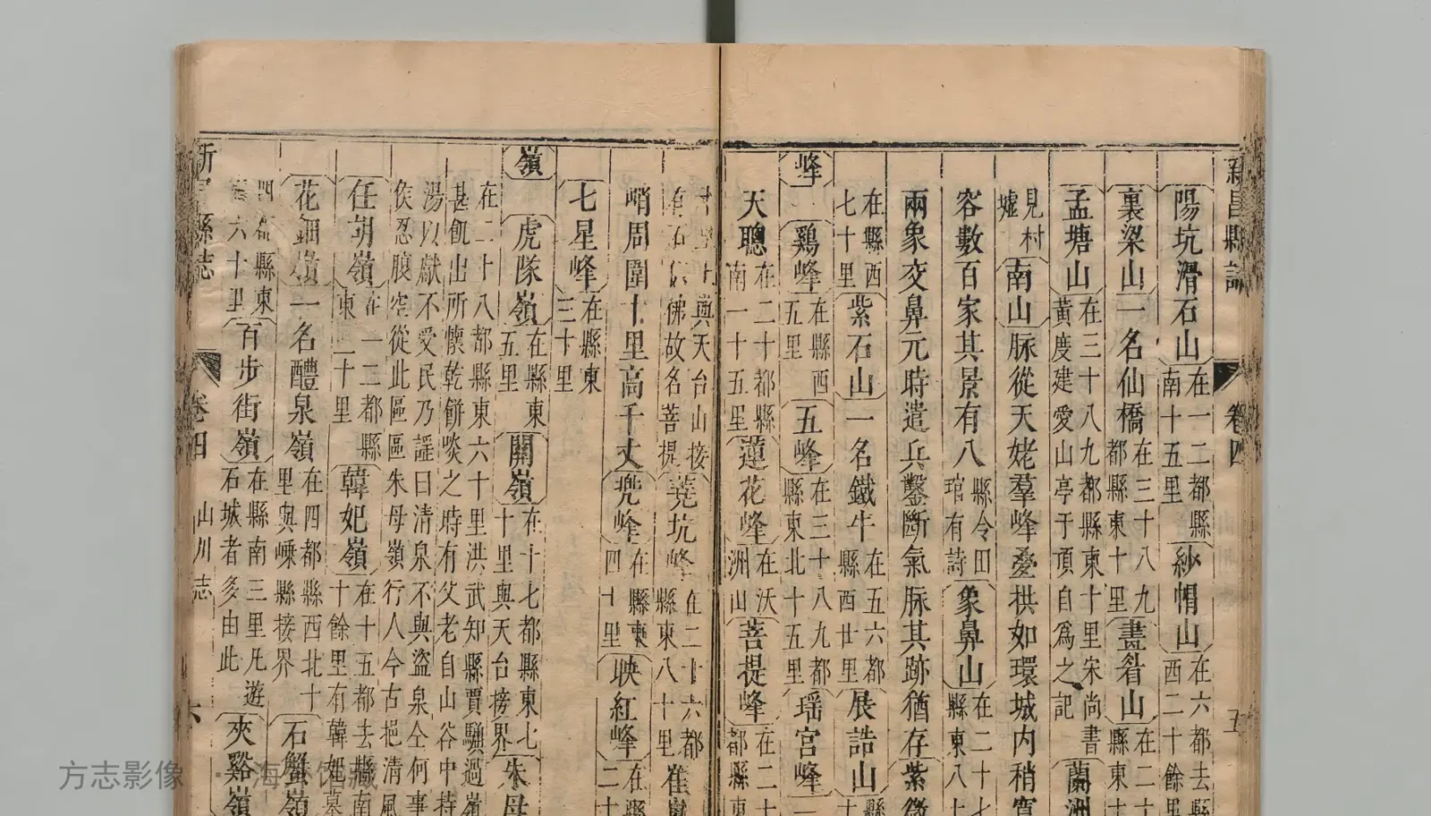 新昌县志书影