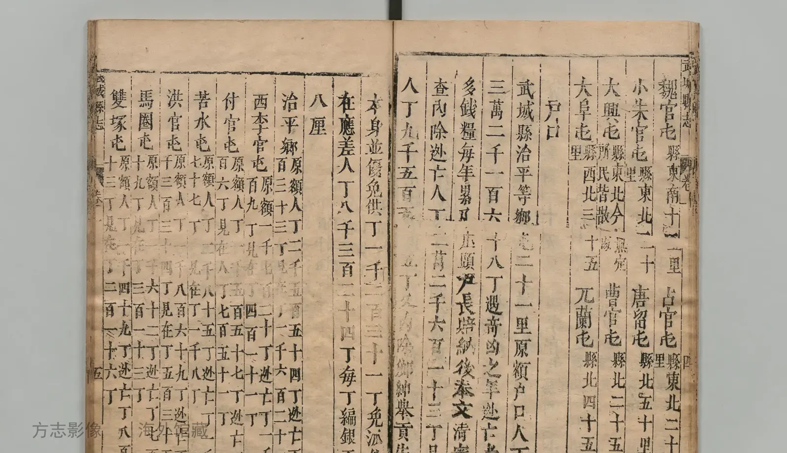 武城县志书影