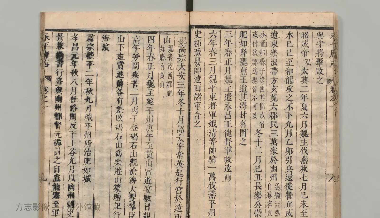 永平府志书影
