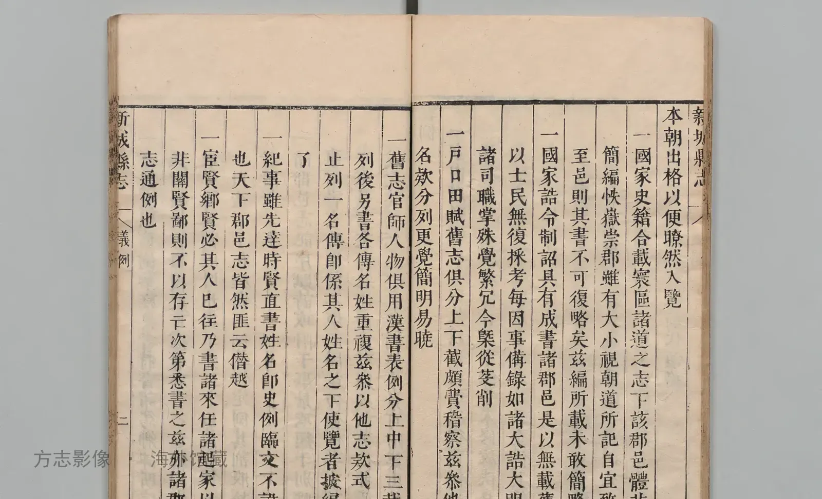 江西新城县志书影