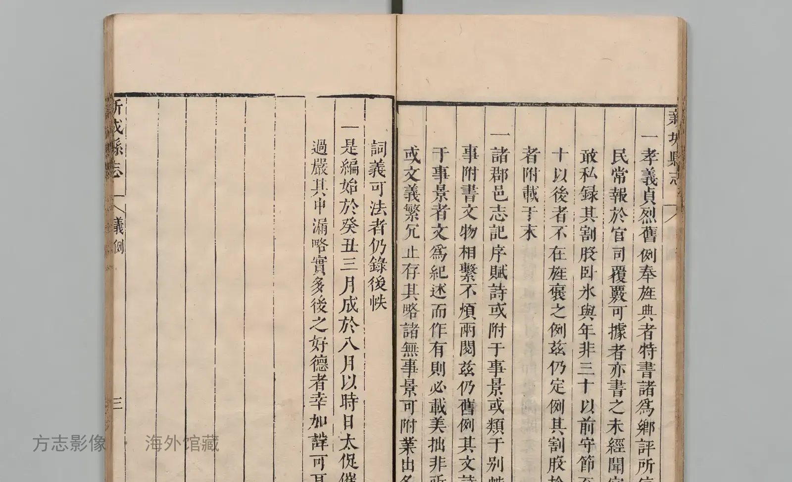 江西新城县志书影