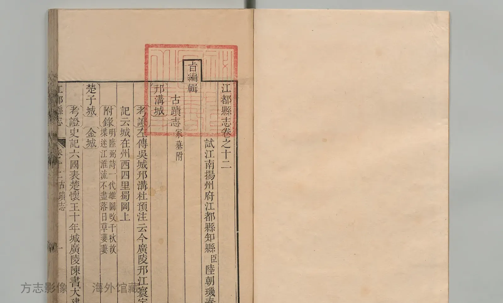 江都县志·江苏书影