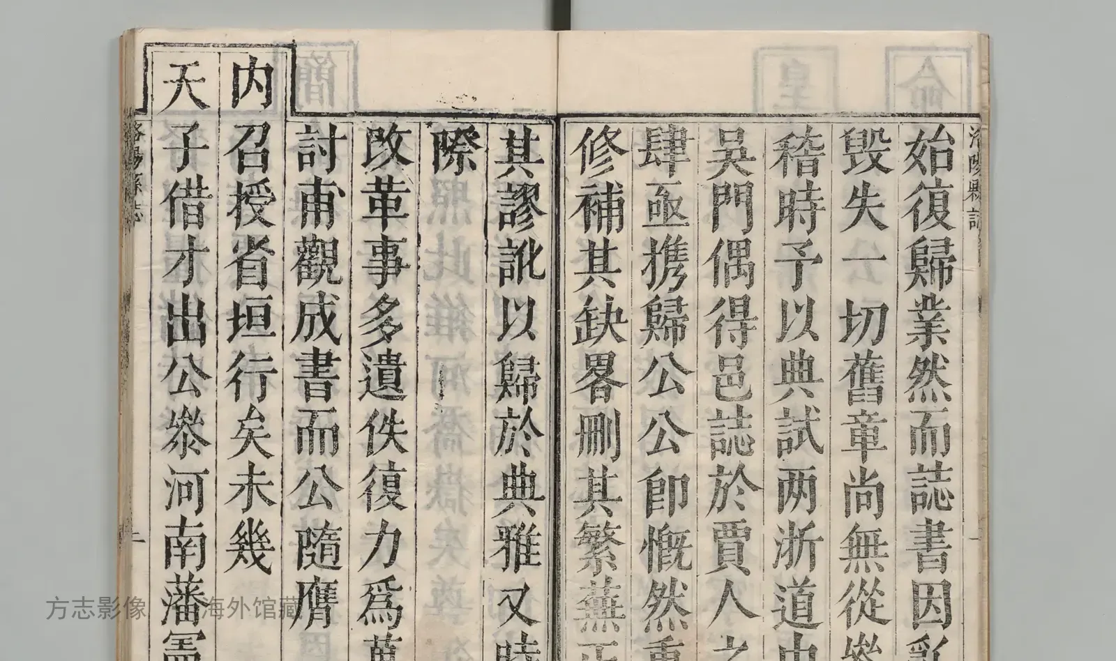 洛阳县志书影