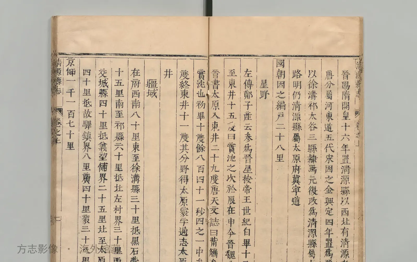清源县志书影