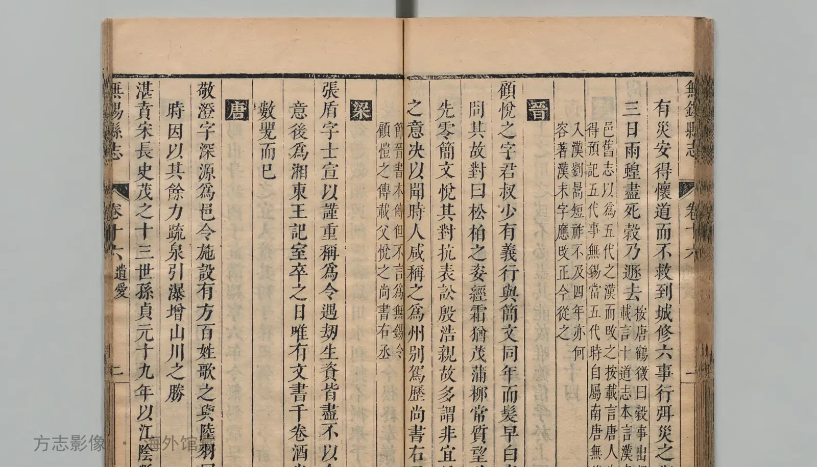 无锡县志书影