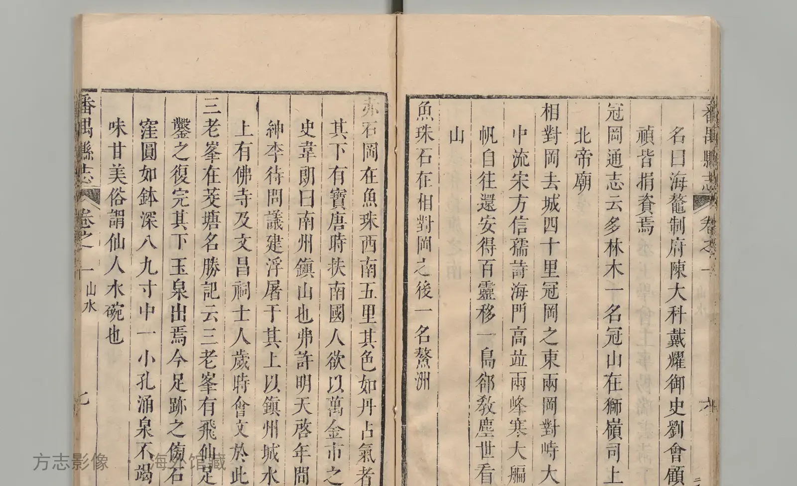 番禺县志书影