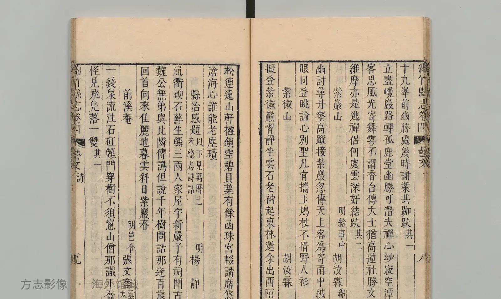 绵竹县志书影