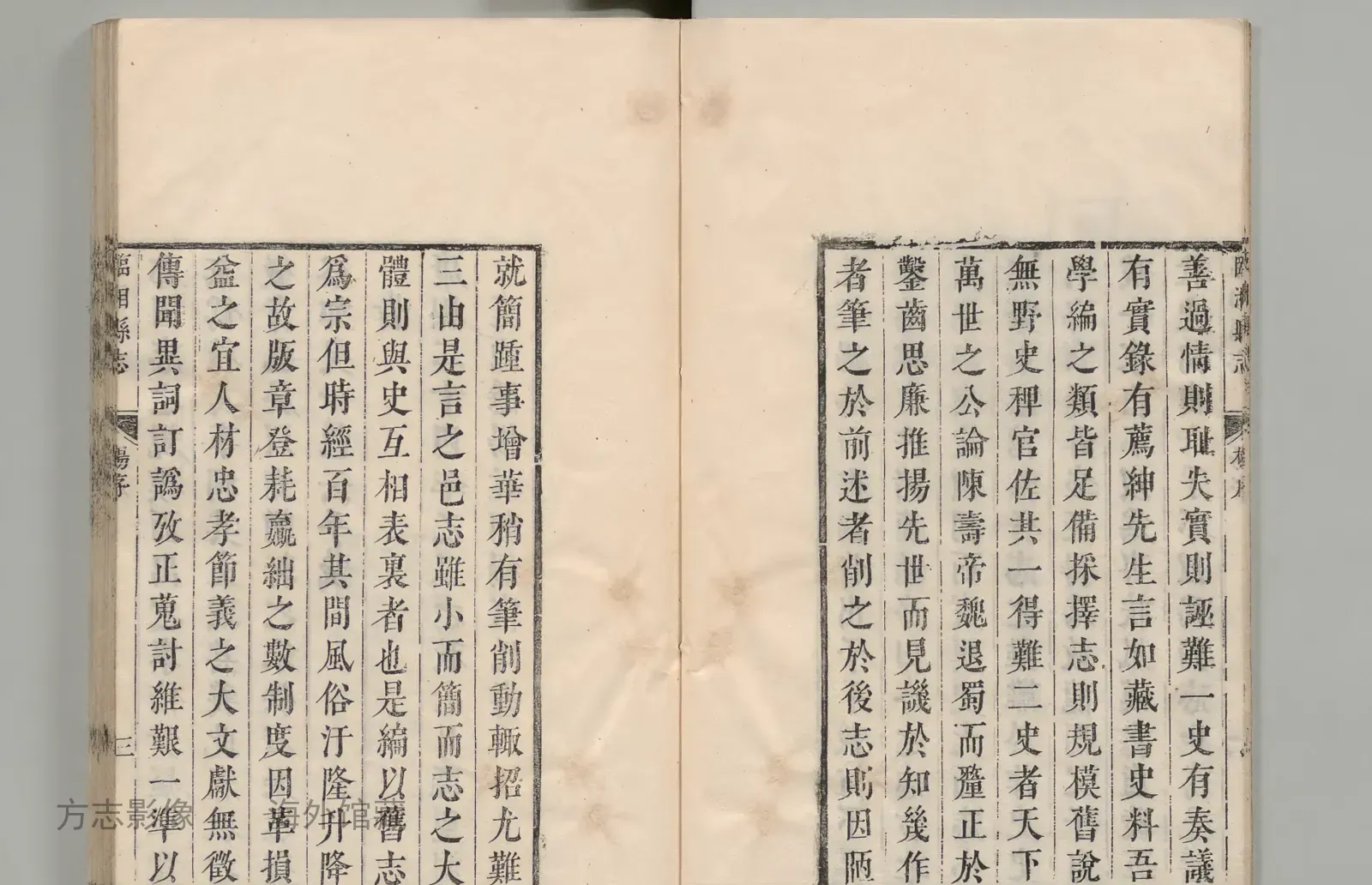 临湘县志书影