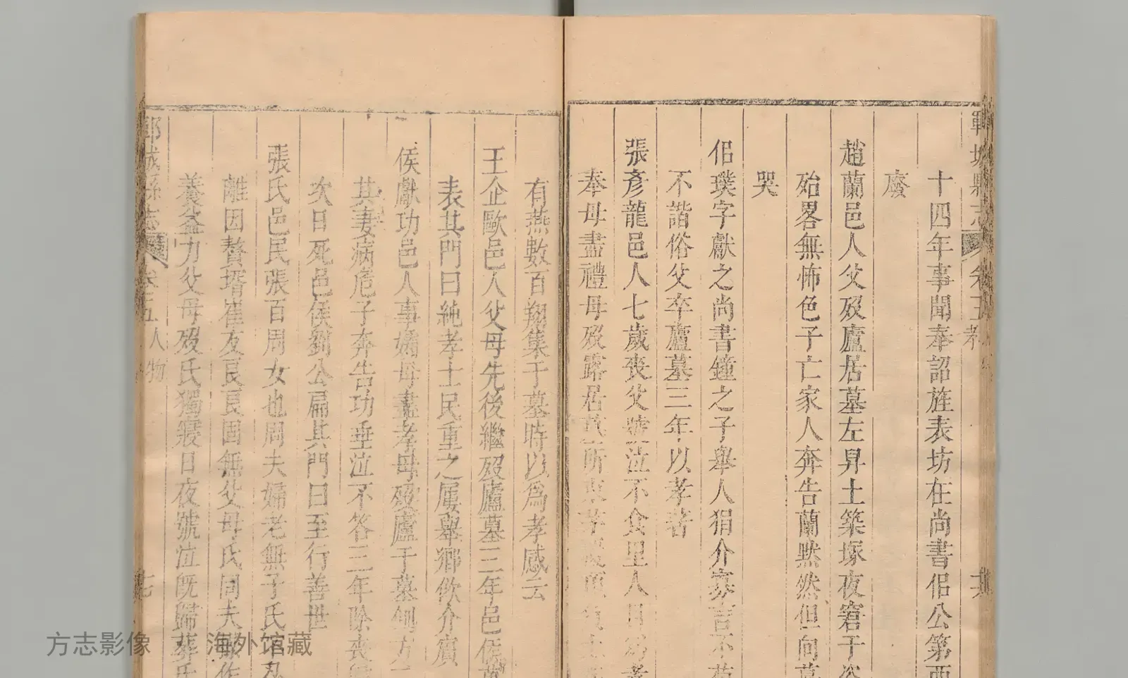 郓城县志书影