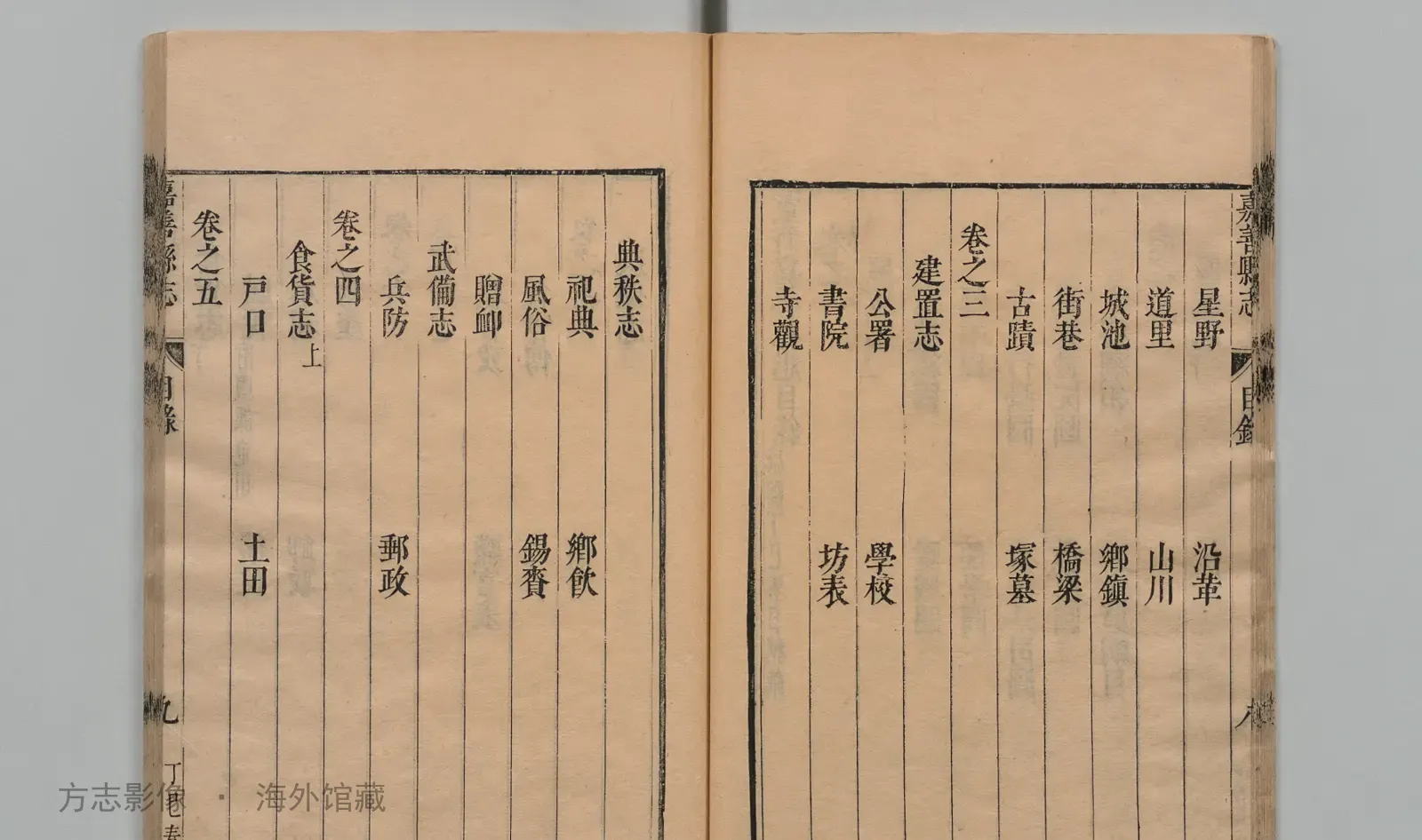 重修嘉善县志书影