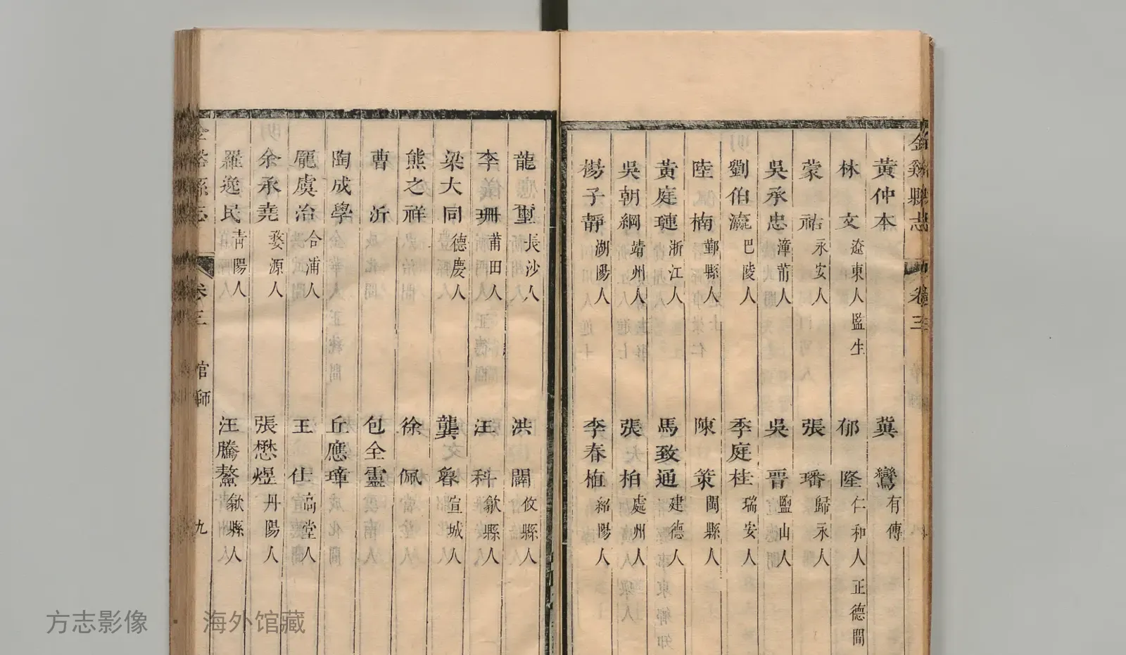 金溪县志·江西书影
