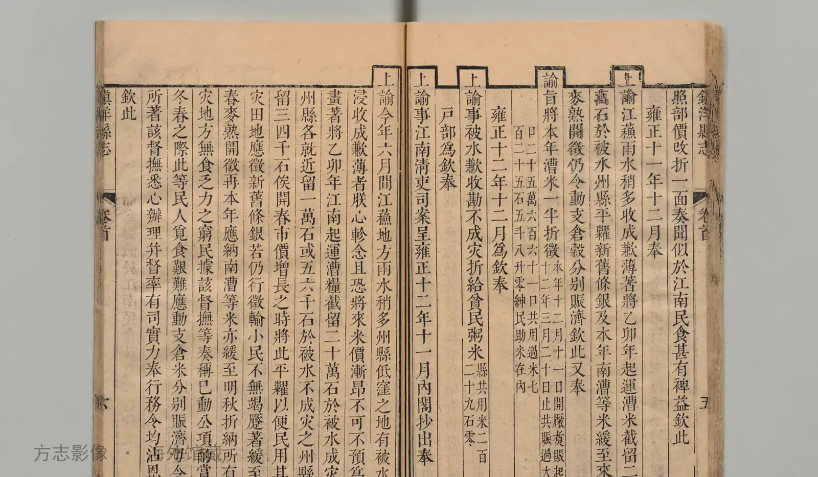 镇洋县志书影