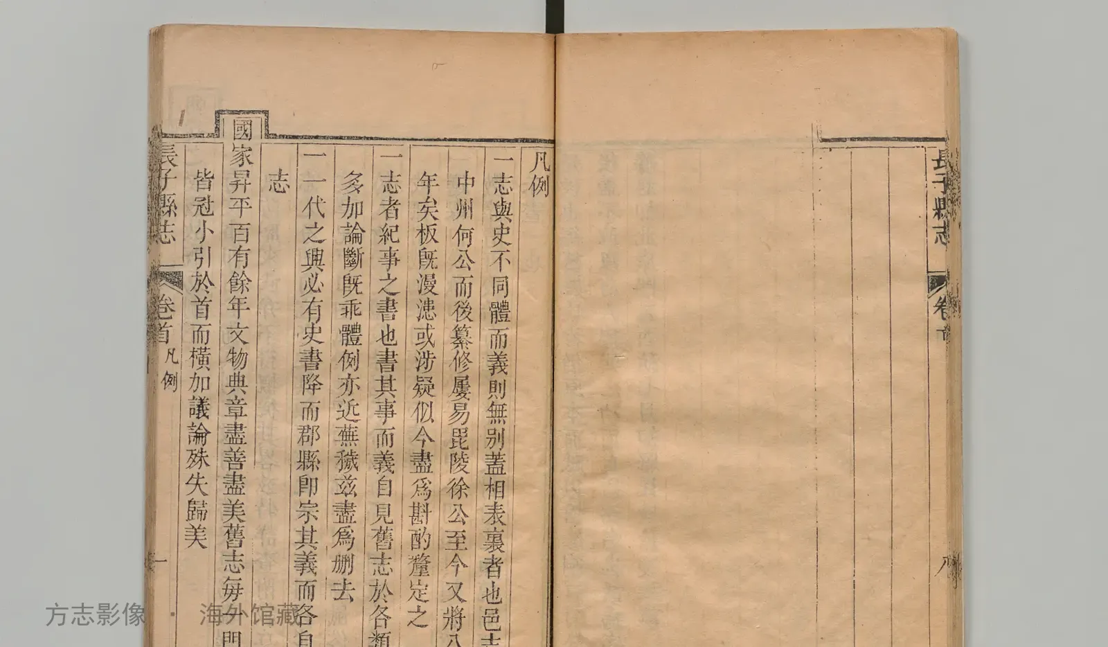 长子县志书影
