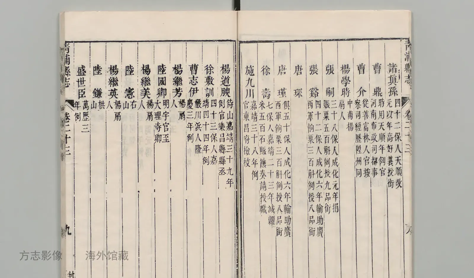 青浦县志·上海书影