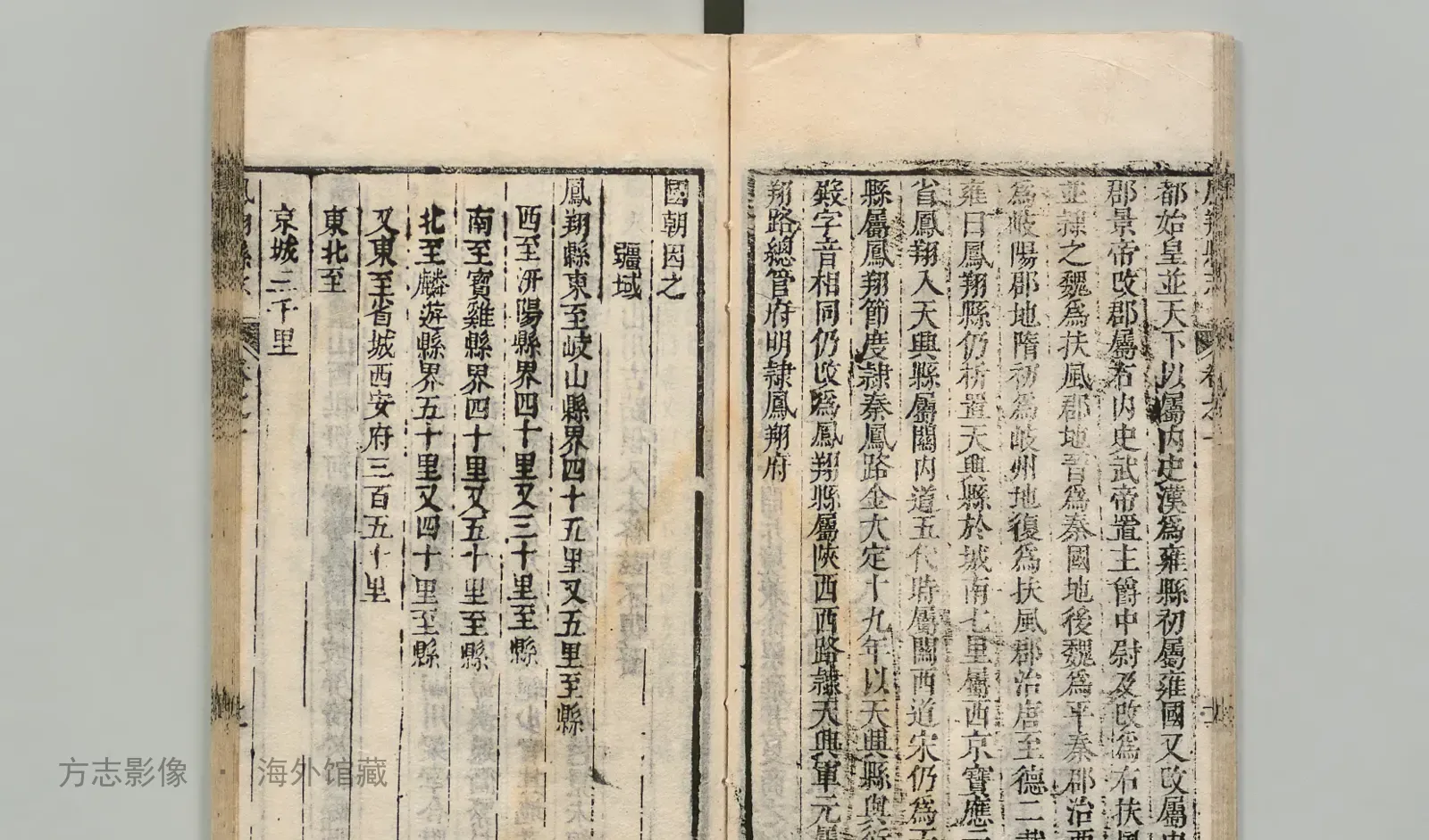凤翔县志书影
