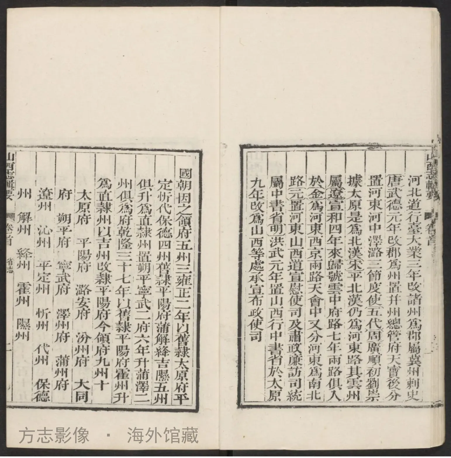 山西志辑要首书影