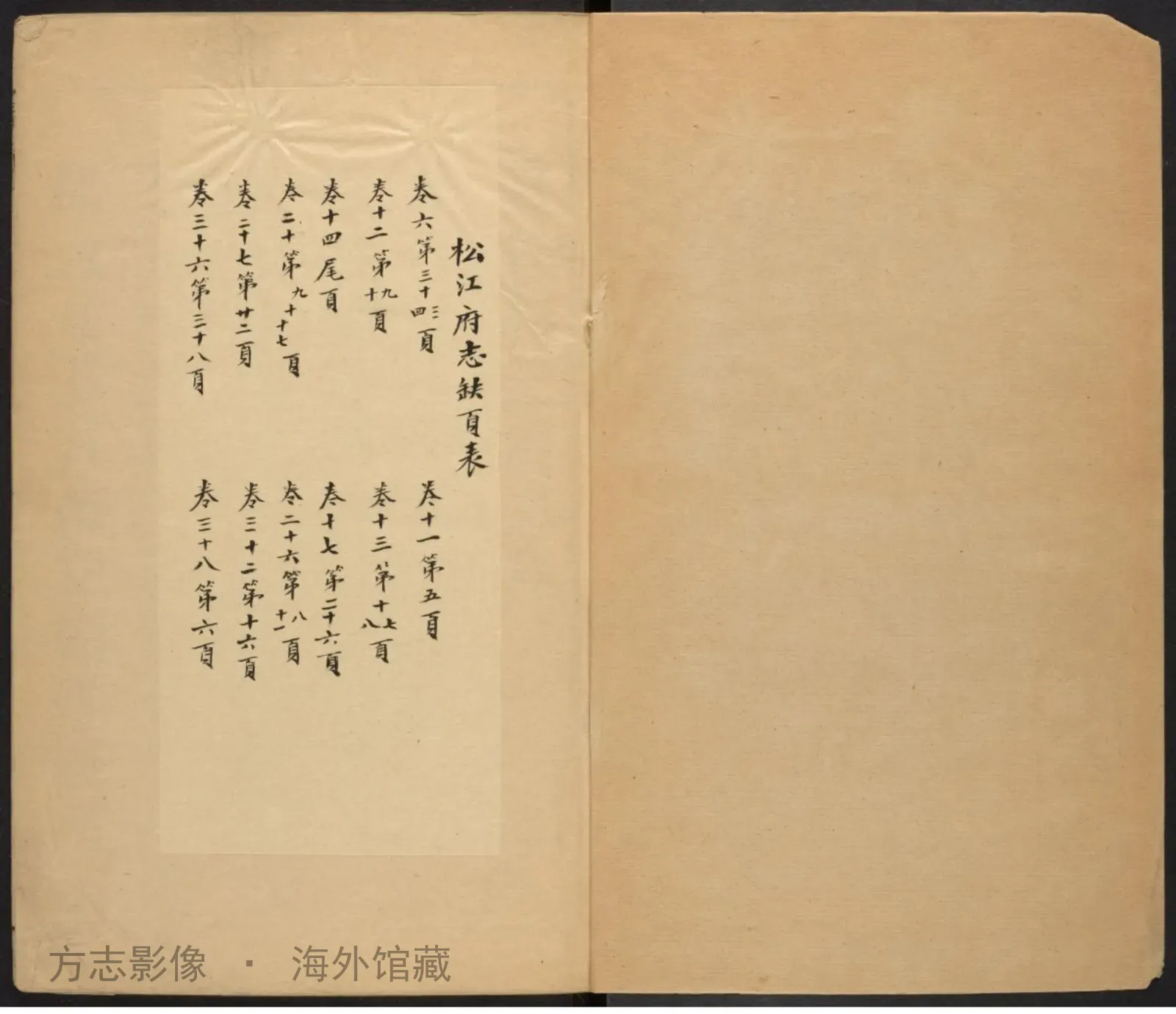 松江府志附图书影