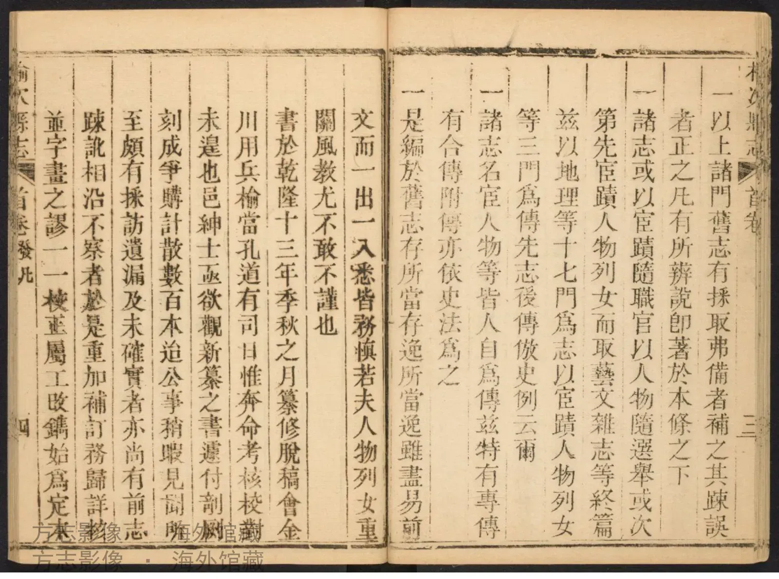 榆次县志书影