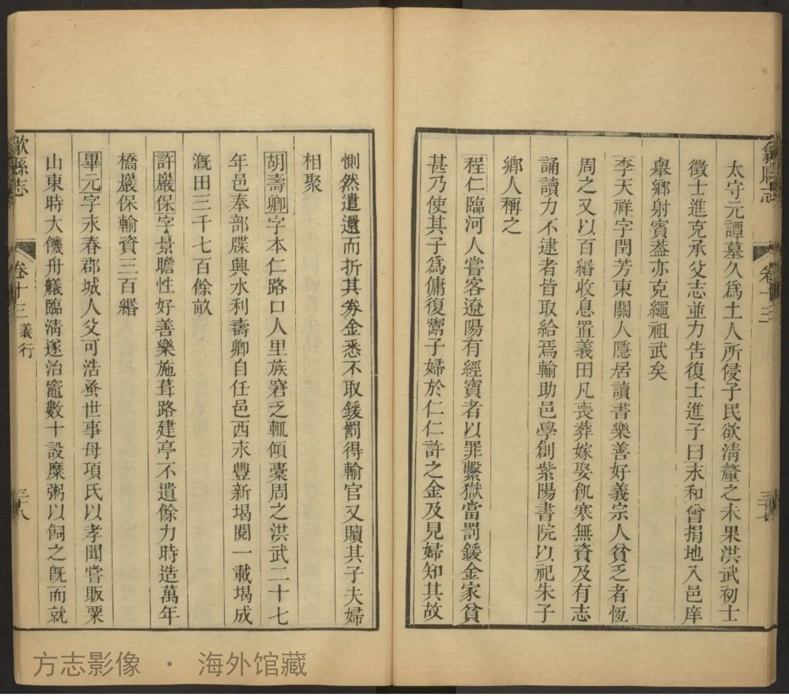 歙县志首书影