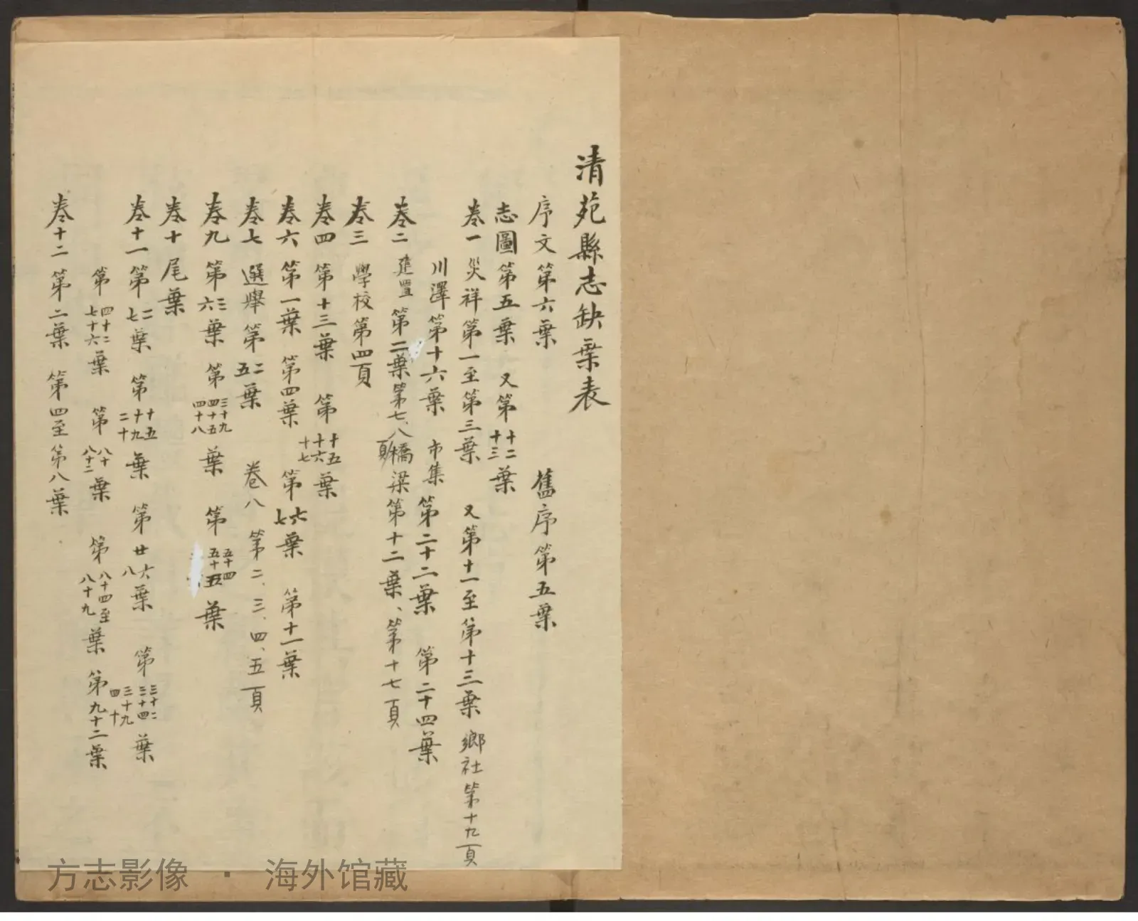 清苑县志首·河北书影