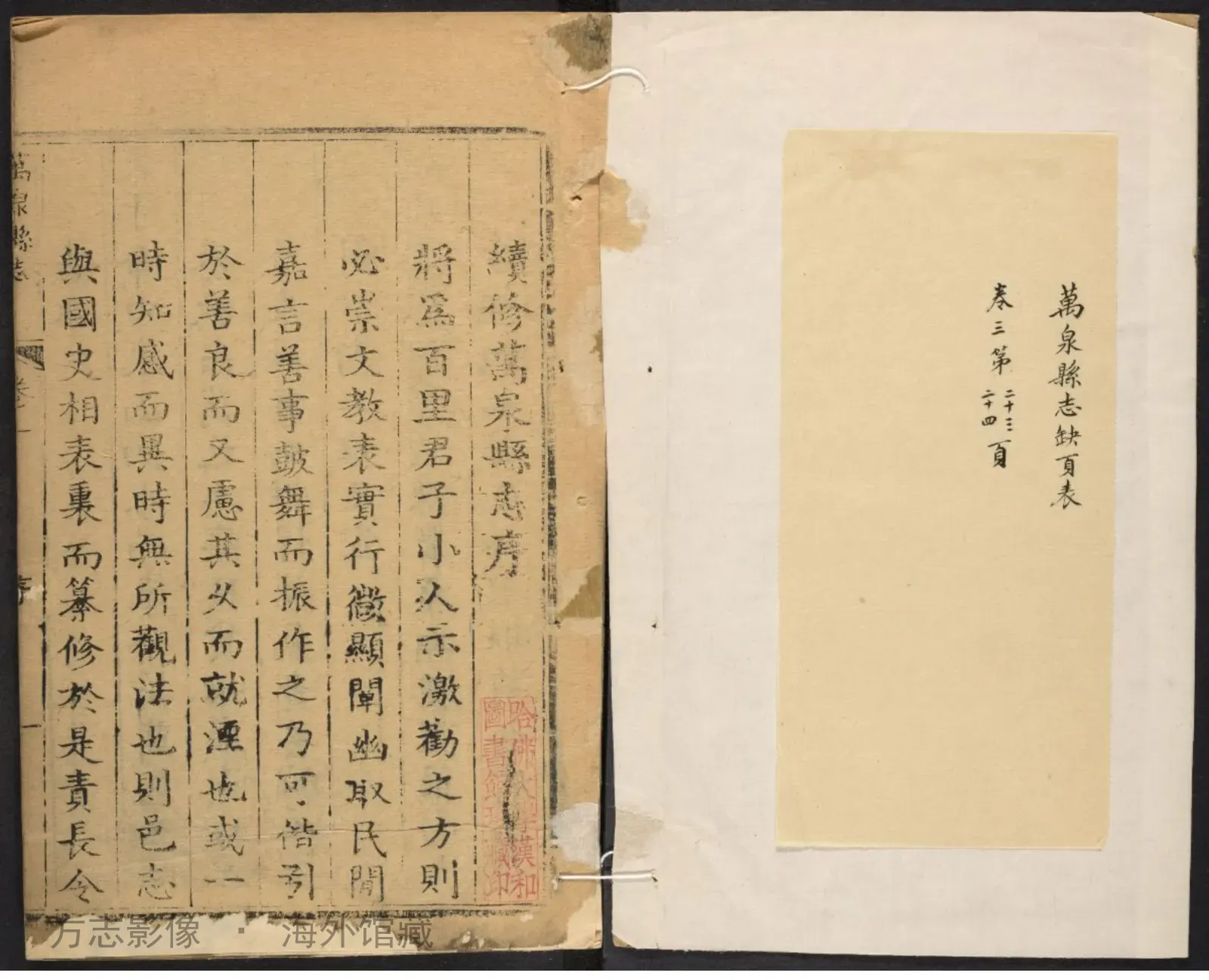 万泉县志·山西书影