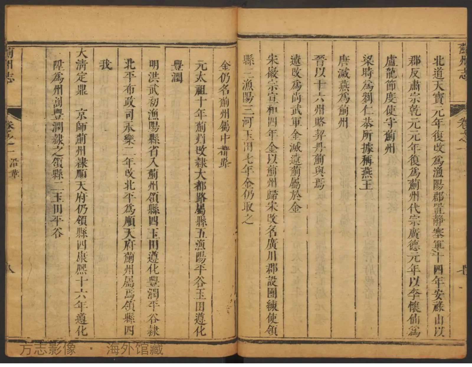 蓟州志·河北书影