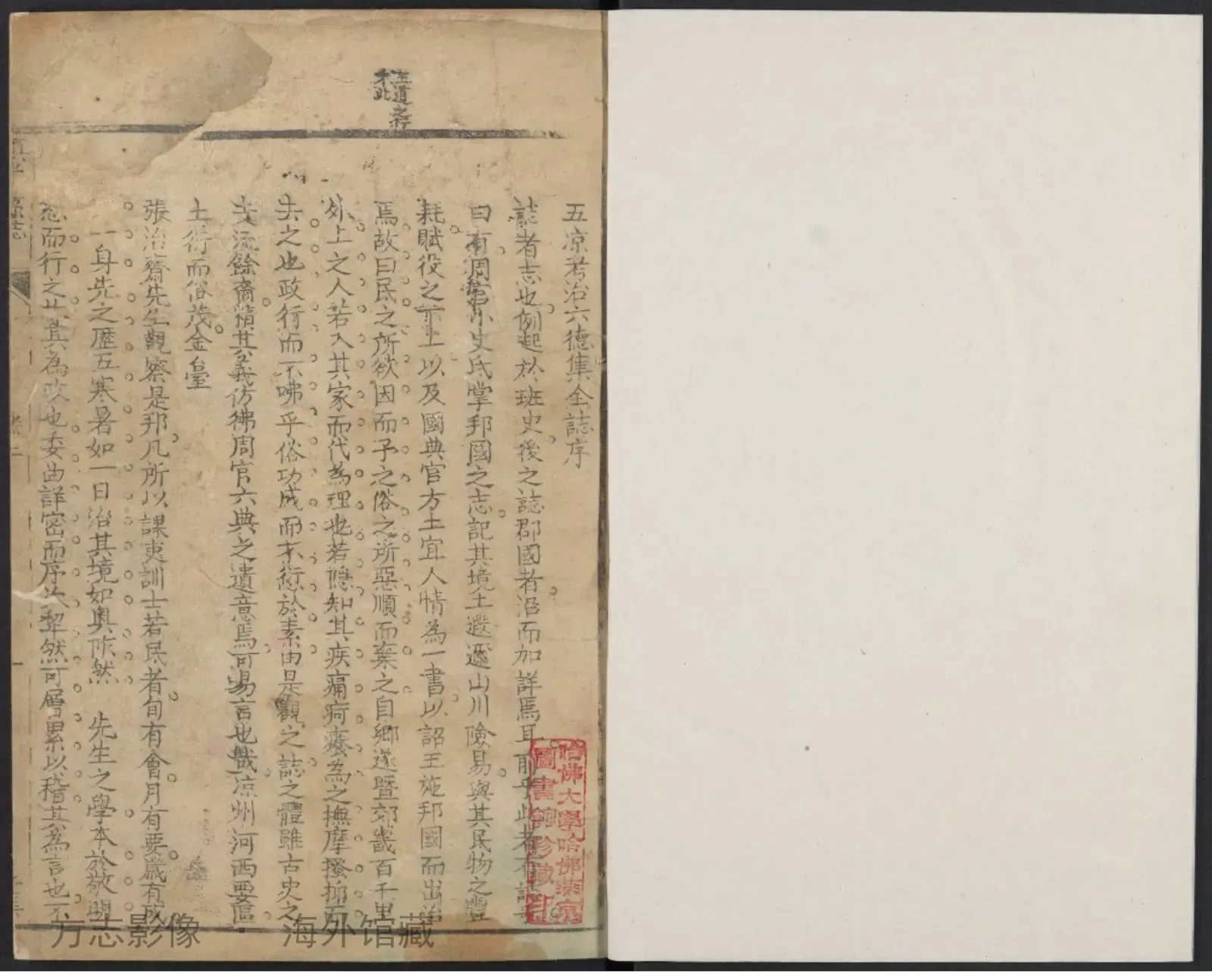 镇番县志书影