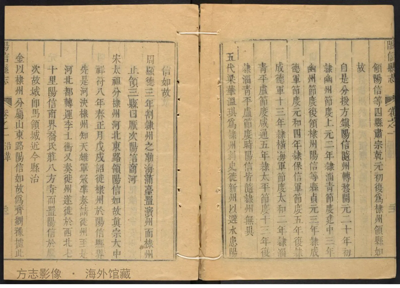 阳信县志首书影